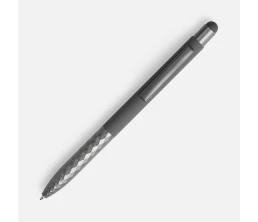 Ручка шариковая Digit Soft Touch со стилусом, серая