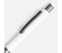 Ручка шариковая Digit Soft Touch со стилусом, белая