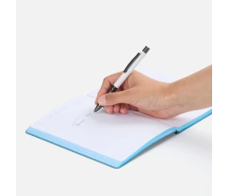 Ручка шариковая Digit Soft Touch со стилусом, белая