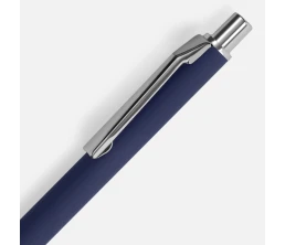 Ручка шариковая Lobby Soft Touch Chrome, синяя