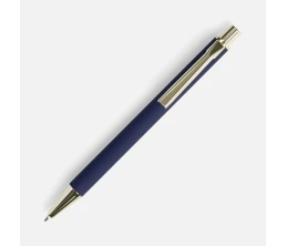 Ручка шариковая Lobby Soft Touch Gold, синяя