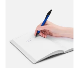 Ручка шариковая Undertone Black Soft Touch, ярко-синяя