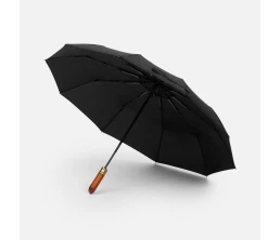 Зонт складной Cloudburst в подарочной упаковке, черный