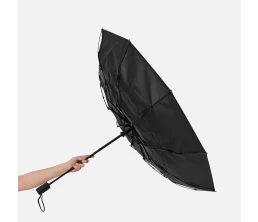 Складной зонт Dome Double с двойным куполом, черный