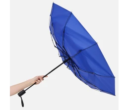 Складной зонт Dome Double с двойным куполом, синий