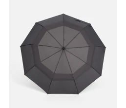 Складной зонт Dome Double с двойным куполом, серый