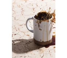 Кружка с пробковой подставкой Corky для сублимационной печати, матовая, белая