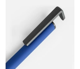 Ручка шариковая Standic с подставкой для телефона, синяя