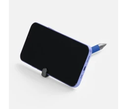 Ручка шариковая Standic с подставкой для телефона, синяя