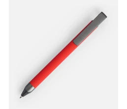 Ручка шариковая Standic с подставкой для телефона, красная