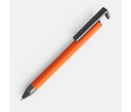 Ручка шариковая Standic с подставкой для телефона, оранжевая