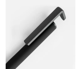 Ручка шариковая Standic с подставкой для телефона, черная