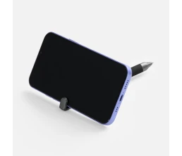 Ручка шариковая Standic с подставкой для телефона, черная