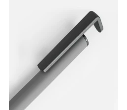 Ручка шариковая Standic с подставкой для телефона, серая