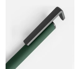 Ручка шариковая Standic с подставкой для телефона, зеленая