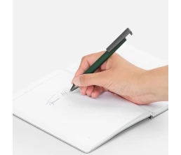 Ручка шариковая Standic с подставкой для телефона, зеленая