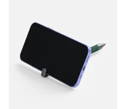 Ручка шариковая Standic с подставкой для телефона, зеленая