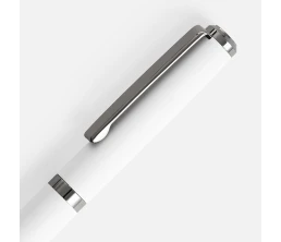 Ручка шариковая Inkish Gunmetal в футляре, белая