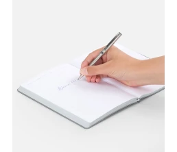 Ручка шариковая Delgado, серебристая