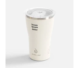 Термостакан Sapporo, белый (молочный)