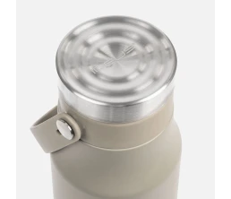 Термобутылка Tateyama, серо-бежевая