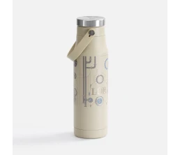 Термобутылка Tateyama, серо-бежевая