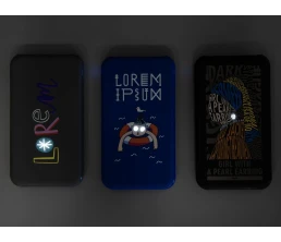 Аккумулятор Uniscend Starry с подсветкой, 5000 мАч, черный