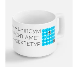 Чашка Jumbo, ver.2, матовая, белая