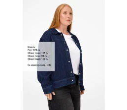 Куртка джинсовая O1, черная