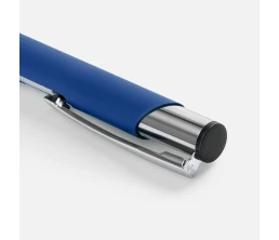 Ручка шариковая Keskus Soft Touch, ярко-синяя