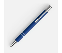 Ручка шариковая Keskus Soft Touch, ярко-синяя