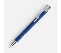 Ручка шариковая Keskus Soft Touch, ярко-синяя