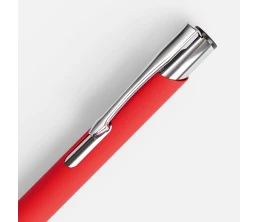 Ручка шариковая Keskus Soft Touch, красная