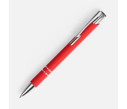 Ручка шариковая Keskus Soft Touch, красная