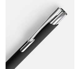 Ручка шариковая Keskus Soft Touch, черная