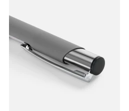 Ручка шариковая Keskus Soft Touch, серая