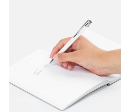 Ручка шариковая Keskus Soft Touch, белая