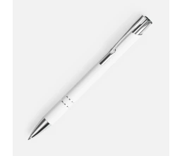 Ручка шариковая Keskus Soft Touch, белая