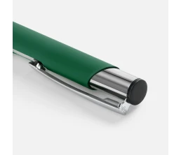 Ручка шариковая Keskus Soft Touch, зеленая