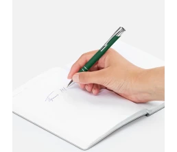 Ручка шариковая Keskus Soft Touch, зеленая