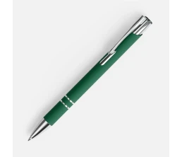 Ручка шариковая Keskus Soft Touch, зеленая