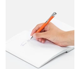 Ручка шариковая Keskus Soft Touch, оранжевая