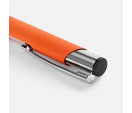 Ручка шариковая Keskus Soft Touch, оранжевая