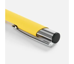 Ручка шариковая Keskus Soft Touch, желтая