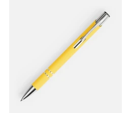 Ручка шариковая Keskus Soft Touch, желтая