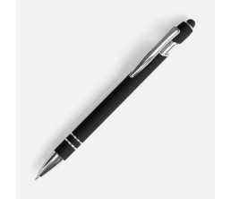 Ручка шариковая Pointer Soft Touch со стилусом, черная