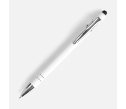 Ручка шариковая Pointer Soft Touch со стилусом, белая