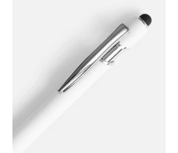 Ручка шариковая Pointer Soft Touch со стилусом, белая