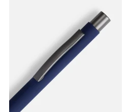 Ручка шариковая Atento Soft Touch, темно-синяя