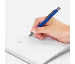 Ручка шариковая Atento Soft Touch, ярко-синяя